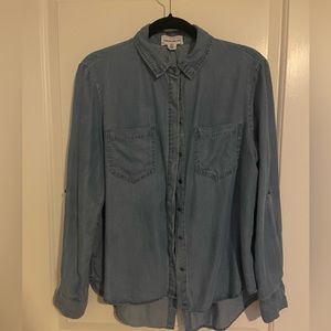 Republic denim button up.